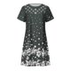 thumbnail image 4 of Moda impresa casual verano cuello redondo manga corta ahueca hacia fuera el vestido de mujer Pompotops  ghjkhdj12215, 4 of 8