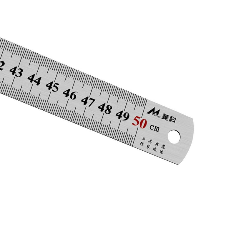 Double Side Stainless Steel Straight Ruler Metric Rule Precision Measuring  Tool 15cm/6 inch 30cm/12 inch School Office Supplies - AliExpress