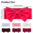 thumbnail image 3 of Wine Red Chair Sashes for Wedding Chair Bows Sashes Universal Decorative for Party Baby Shower Ceremony Reception Banquet Decorations 5.5 x14 inches, 3 of 9