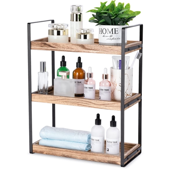 Organizador de encimera Giftacity, estantería de madera de 3 niveles