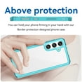 thumbnail image 5 of Feishell Clear Case for Samsung Galaxy S24 Plus,Shockproof Hybrid Soft TPU Bumper Anti-Scratch Hard Acrylic Back Transparent Slim Phone Case Cover for Samsung Galaxy S24 Plus,Skyblue, 5 of 8