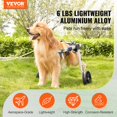 thumbnail image 3 of STAWAY Lightweight Adjustable Dog Wheelchair for Back Legs - Durable Aluminum Pet Cart for Disabled Dogs, Hind Limb Support, Easy Assembly, Smooth Ride, 3 of 9