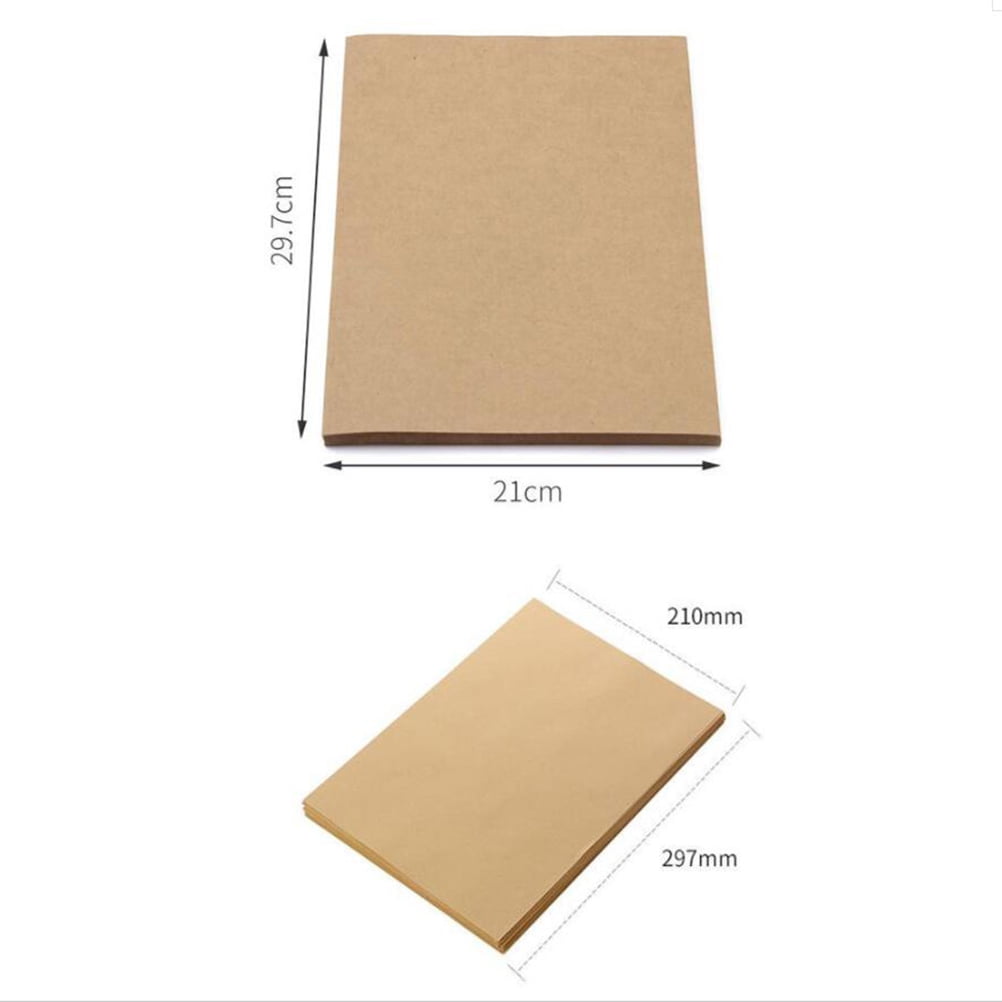 FRCOLOR 100 PCS Brown Parchment Kraft Wrapping Paper 29.7X21CM