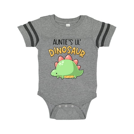 

Inktastic Auntie s Lil Dinosaur with Cute Stegosaurus Gift Baby Boy or Baby Girl Bodysuit