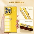 thumbnail image 4 of Compatible with  Case for iPhone 14 Pro Max,Cute Cases Full Camera Lens Protection, Reinforced Corners TPU Cushion Shockproof Edge Bumper Cover [6.7 inches] -Yellow, 4 of 13
