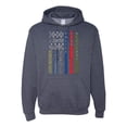 thumbnail image 2 of Wild Bobby, No One Fights Alone First Responder Dispatcher EMS Corrections Police Fire Military Unity, Pop Culture, Unisex Graphic Hoodie Sweatshirt, Vintage Heather Navy, 3X-Large, 2 of 4