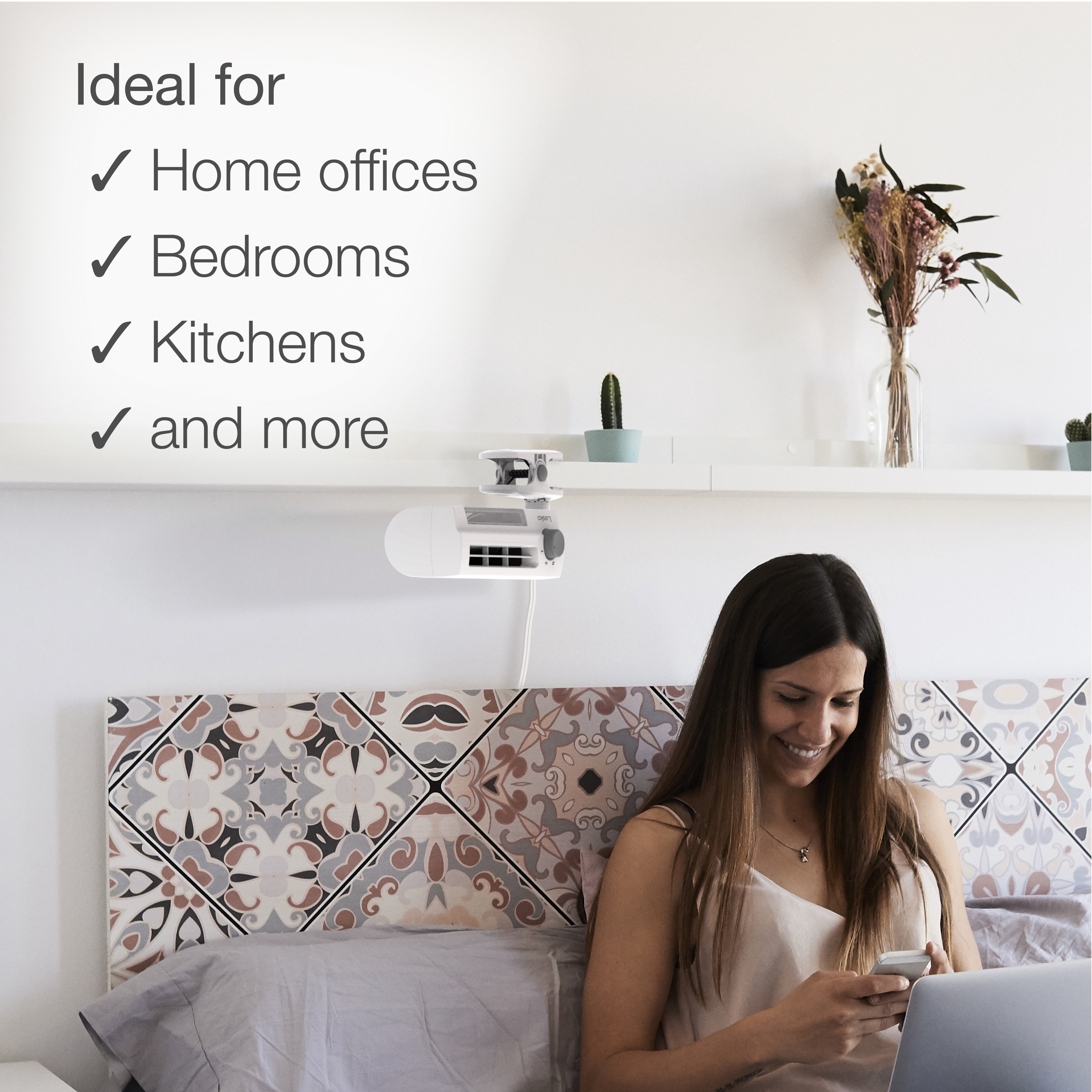 Lasko 10 Clip Stik Desk Ultra-Slim 2-Speed Table Fan, 4006, White -  Walmart.com