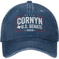thumbnail image 1 of John Cornyn for Senate 2026 hat Texas Senator Baseball Cap Black, 1 of 8