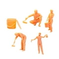 thumbnail image 4 of Mini Figuras de Resina 1/64 Cubo de Figura para Mesa de Arena de Jardín Diseño Diorama, 4 of 9