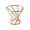 Rose Gold, variant on Rack Storage Organizer for Cosmetics and Powder Puff and Egg Beauty Shelf for Bathroom and Vanity