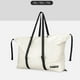 thumbnail image 4 of Bolsa de viaje de lona, ​​bolso de hombro de gran capacidad, resistente al agua, plegable y enrollable. M blanco, 4 of 9