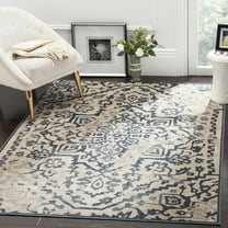 SAFAVIEH Vintage Flint Traditional Area Rug, Cream/Blue, 6'7" x 9'2"