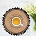 thumbnail image 2 of Pedty 1 Pce Set de Table, Diy Tricot, Style Simple Set de Table en Jute Tissé à la Main Rétro Restaurant Coussin de Vase en Coton et Lin, 2 of 9