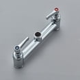 thumbnail image 4 of Commercial Kitchen Sink Faucet Pull Down Sprayer Pre-Rinse 8"Center Deck Mounted Chrome Finish, 4 of 12