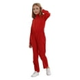 thumbnail image 2 of Haitryli Kids Cargo Coverall for Girls Boys Long Sleeve Stand Collar Mechanic Flight Suit Jumpsuit Halloween Costume Red 16, 2 of 7