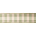 thumbnail image 1 of Vickerman Q164371 Sage Ivory Aspen Check Wired Ribbon, 2.5 in. x 10 yard, 1 of 1