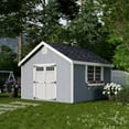 thumbnail image 2 of Little Cottage Co. 12x14 Colonial Williamsburg Shed with Operable Windows and Floor, Outdoor Wood Storage Do-It-Yourself Precut Kit, 2 of 14