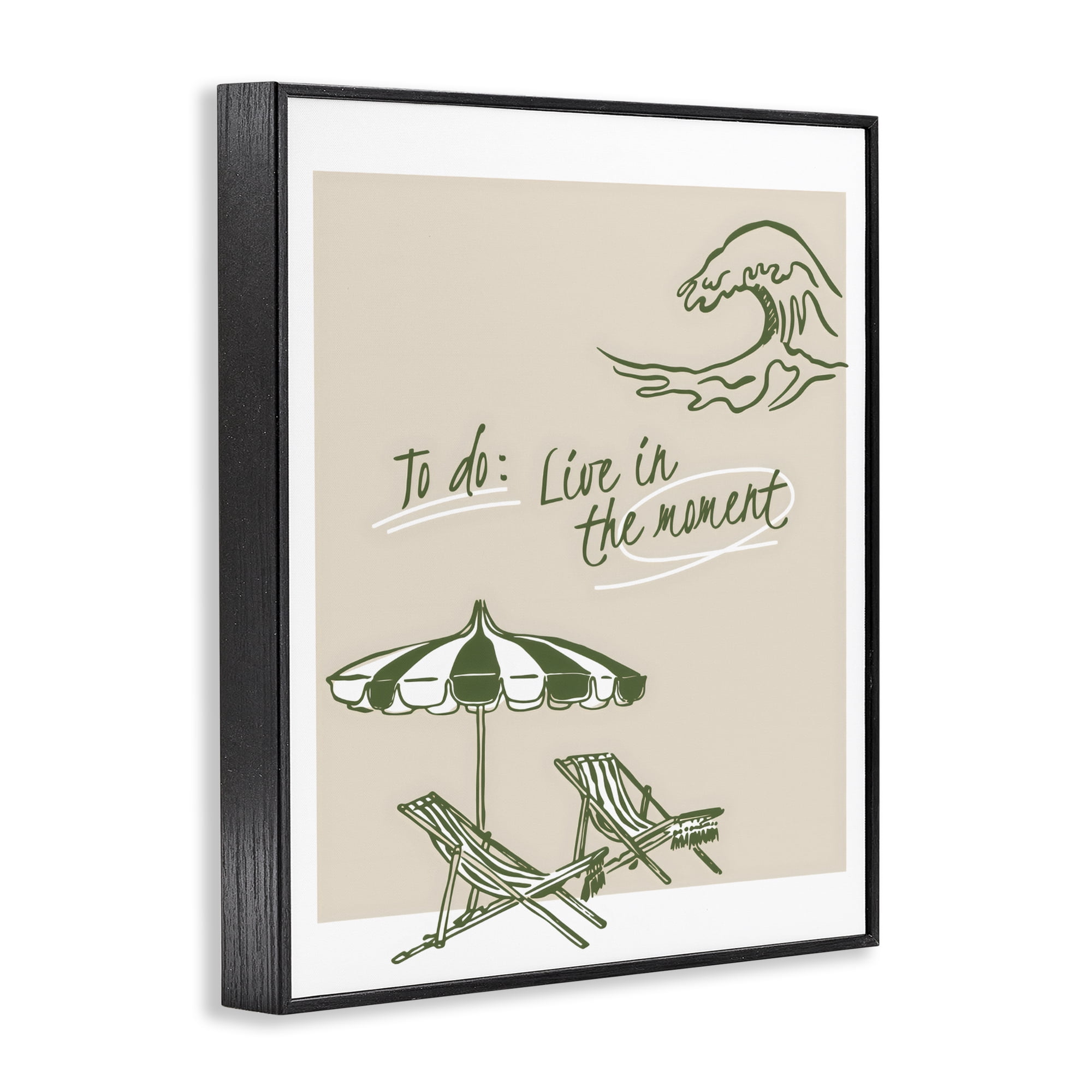Stupell Industries To Do: Live In The Moment Black Framed Giclee Art, design by The Prints Vibe