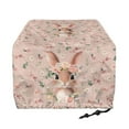 thumbnail image 2 of TSOVTHRID Rabbit Bunny Rose Dais Print 2 Slice Toaster Cover Kitchen Bakeware Protector, Keep Toaster Free From Dust And Fingerprint Oven Dustproof Cover Easter Decoration, 2 of 8