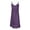 Purple, variant on LEAVINGSUO Summer Dresses for Women 2024 Women's Fashion Sleeveless Summer Tassel Cotton Fashion Long Dress