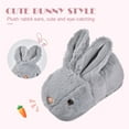 thumbnail image 3 of Boys Girls Shark Rabbit Slippers for Toddler Kids - Cute Plush Warm Non-Slip Indoor Bedroom Winter Shoes, 3 of 5