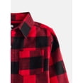 thumbnail image 2 of Wonder Nation Toddler Boys' Flannel Shirt with Long Sleeves, Sizes 12M-5T, 2 of 3