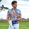 thumbnail image 3 of Fotbe Majestic Fantasy Castle Camiseta Polo de Golf para Hombre con Estampado – Camisa Deportiva Transpirable con Cuello Abotonado-Small, 3 of 6