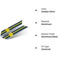 thumbnail image 3 of HSHDLDF Car Styling 3D Aluminum Epoxy National Flag Logo Emblem Sticker Metal Decal Badge Auto Exterior Accessory (Sweden Silver), 3 of 3