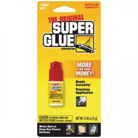 Super Glue SGP3-12 3 gm Spill Resistant Plastic Bottle - Pack of 12 per