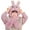 Pink Rabbit, variant on Winter Fuzzy Hat for Kids Cartoon Hooded Scarf Toddler Boys and Girls