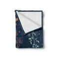 thumbnail image 2 of Saying Soft Flannel Fleece Blanket, Romantic Floral Wreath with Laurel Leaves Loving Wishes Calligraphy Vintage, Cozy Plush for Indoor and Outdoor Use, 50" x 70", Navy Mint Green Red, by Ambesonne, 2 of 6