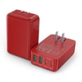 thumbnail image 1 of Cargador de pared USB C rápido y plano de 40 W Qwinjwin PD de 4 puertos, 1 of 8