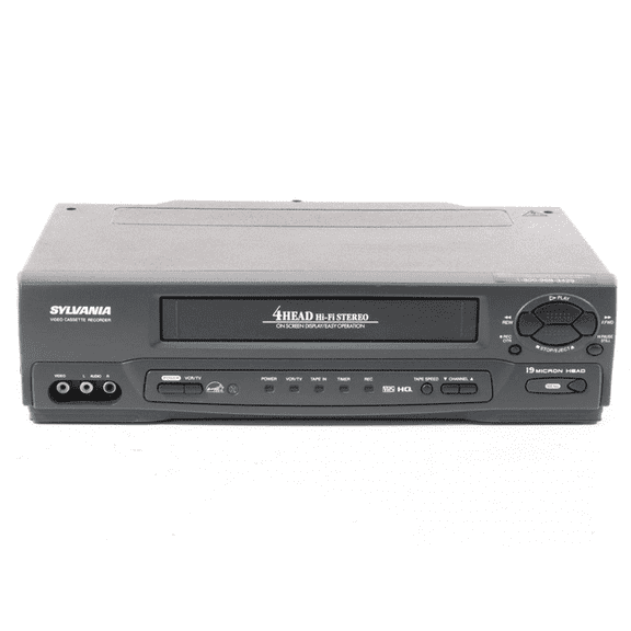 Restored Sylvania Kvs600 4 Head Hi Fi Stereo VHS VCR VHS Player with Remote & Cables (Refurbished)