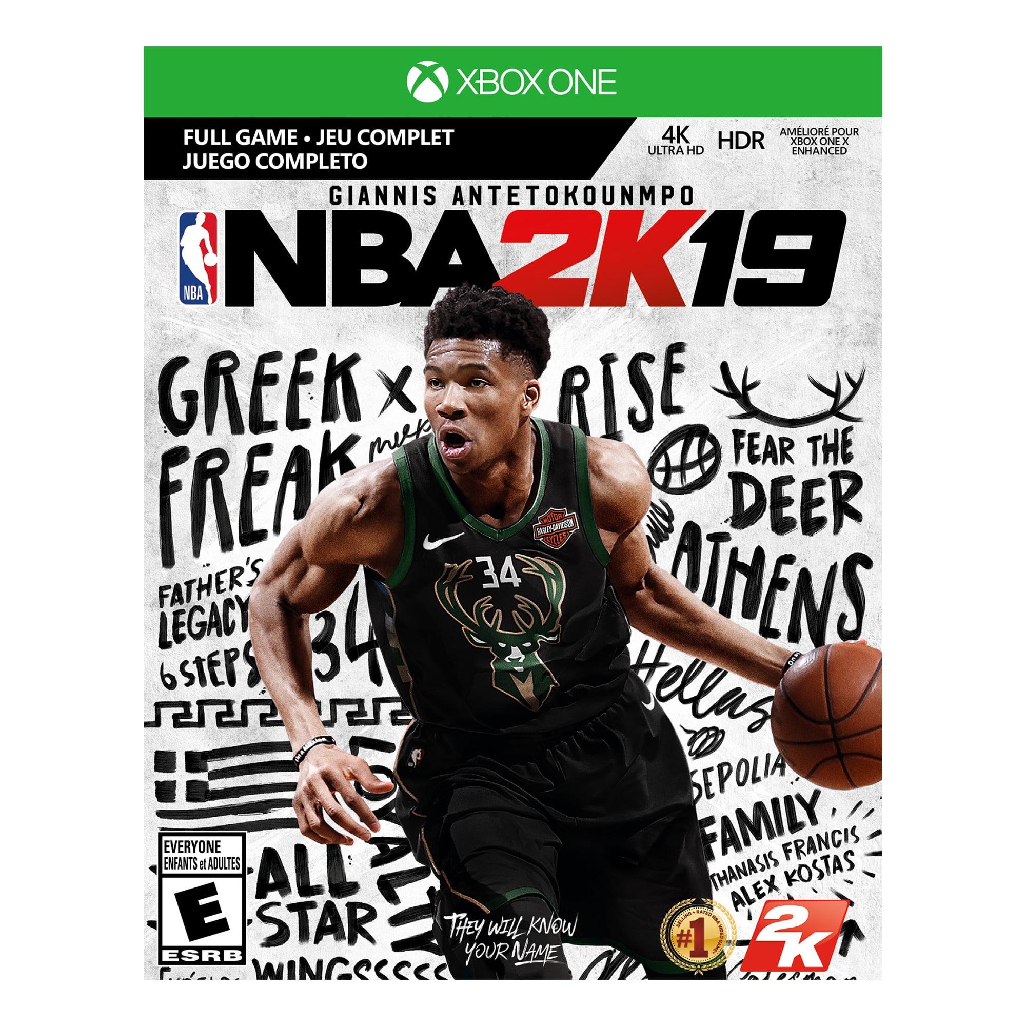 Refurbished Microsoft Xbox One X 1TB NBA 2K19 Bundle, Black, CYV-00070