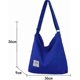 thumbnail image 2 of Hobo Bag, Women's Canvas Handbag Crossbody Bag Beach Bag Simple Shoulder Bag Ladies Large Cotton Tote Handbag Girls Shopping Bag for Travel Daily Use, 2 of 4
