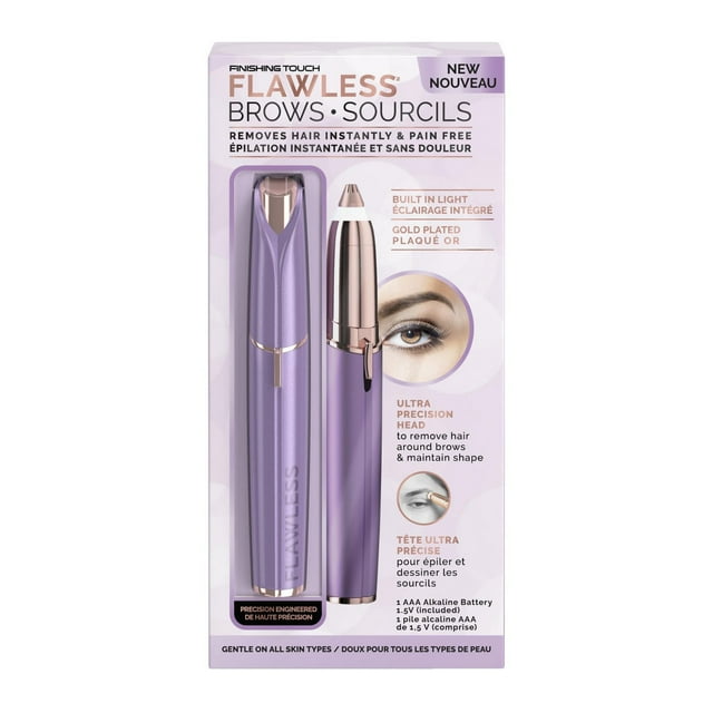 Finishing Touch Flawless Hair Remover for Eyebrows, Lavender