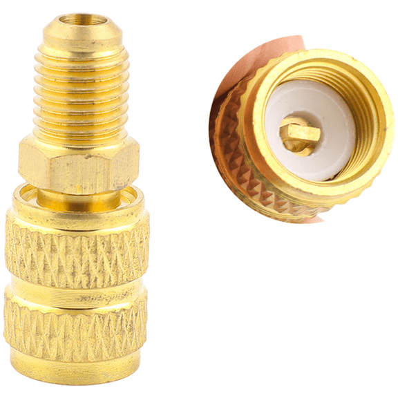 Heavy Duty R22 To R410 Ac Cooling Agent Adapter 1/4 To 5/16 Brass Fitting