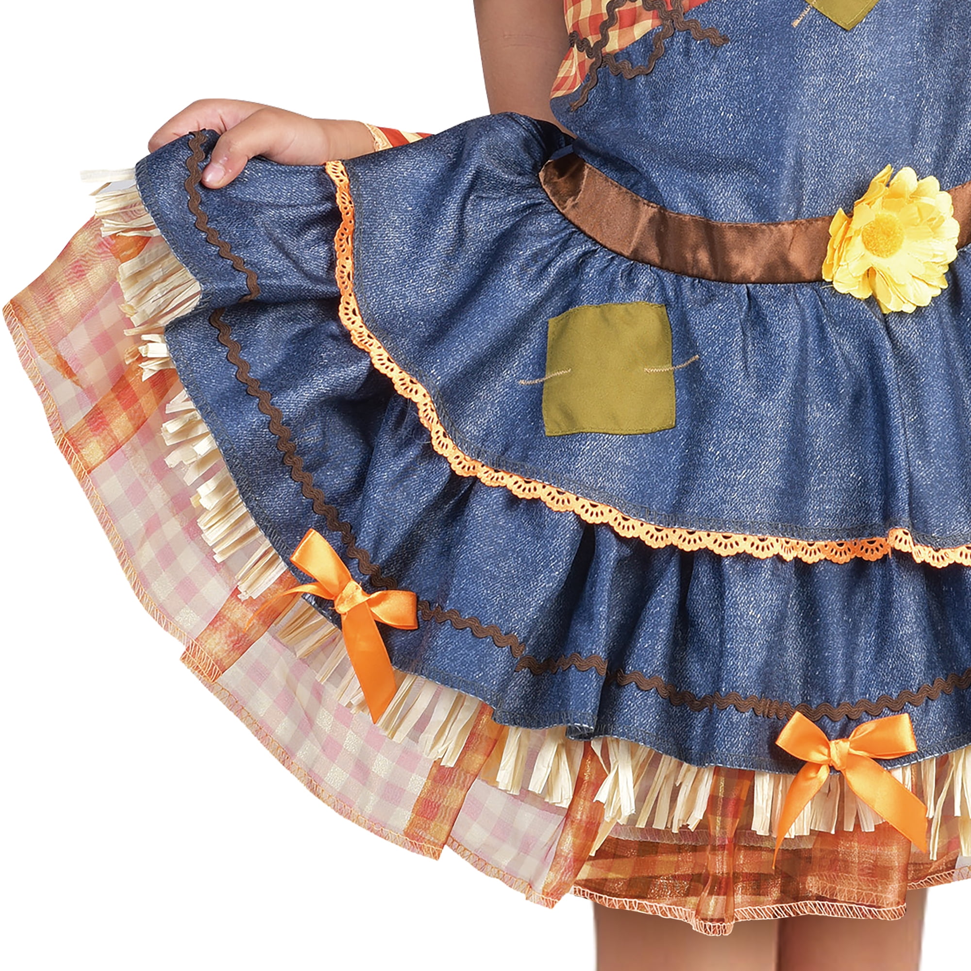 Scarecrow Sweetie Halloween Costume for Children, Girls' Size L (10/12), by Way to Celebrate