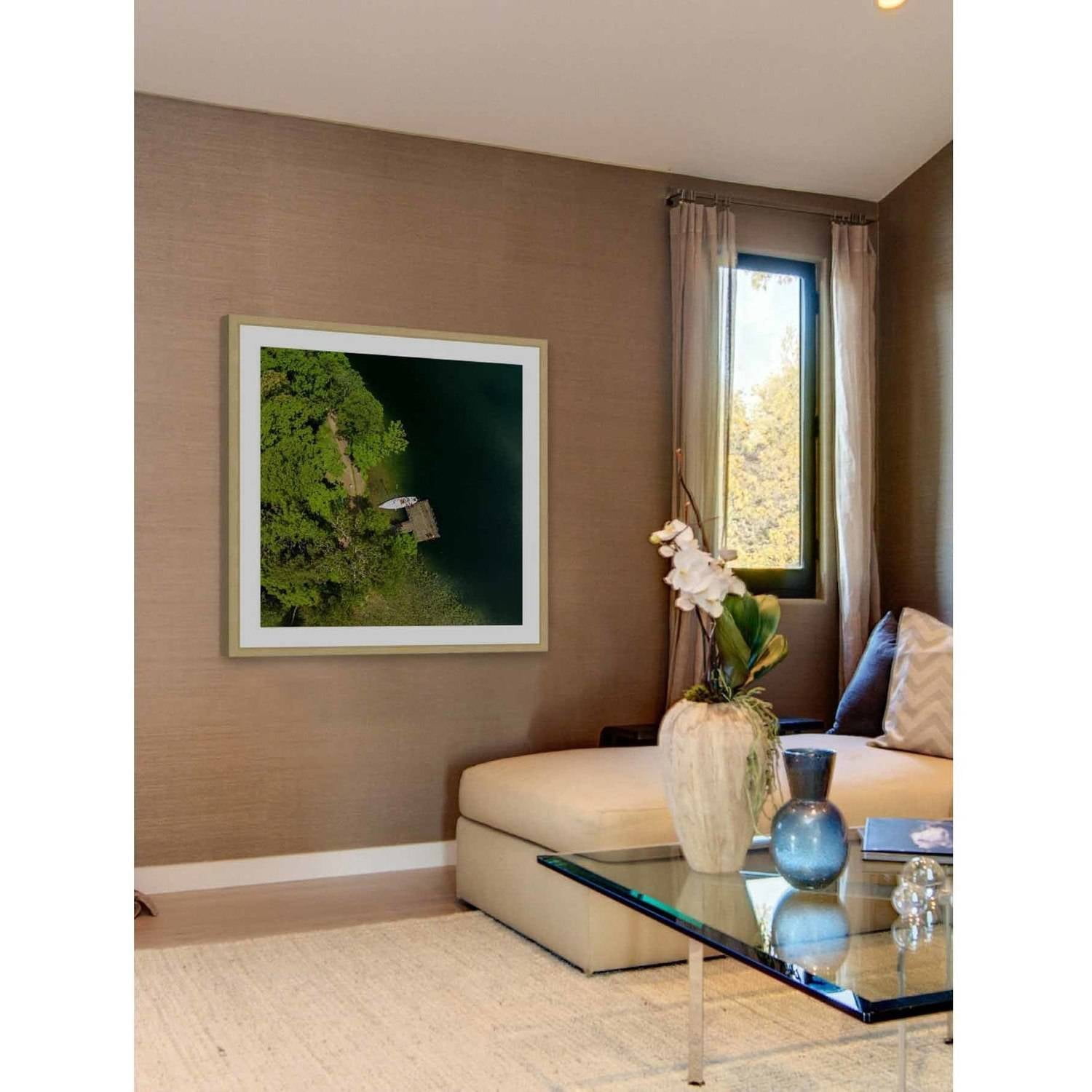 Marmont Hill "Boat Dock" by Karolis Janulis Framed Painting Print