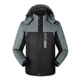 thumbnail image 1 of DecSea Men's Outdoor Sports Hooded Windproof Jacket Waterproof Rain Coat, 1 of 8