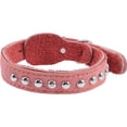 thumbnail image 3 of Miangastore Comfortable Decorative Dog Collar Orange Leather 1Pack 20.9x1in, 3 of 8