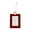 Red, variant on Sterling & Noble Christmas Ornament Rectangle Plaid Frame
