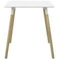 thumbnail image 3 of Modern Contemporary Urban Design Kitchen Dining Room Dining Table, Wood, White, 3 of 4