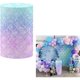 thumbnail image 1 of wonima02 Undersea Scales Cylinder Covers for Parties Mermaid Tale Pedestal Stand Cover Princess Birthday Party Favors Baby Shower Tablecloth Decor, 1 of 1