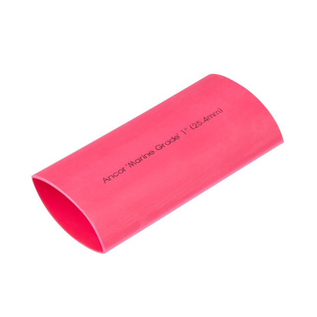 Ancor Heat Shrink Tubing 307648 Marine Grade; 1 Inch Diameter; 48 Inch Length; -40 Degree Fahrenheit To 230 Degree Fahrenheit Operating Temperature; 3 1 Shrink Ratio; Red
