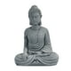 thumbnail image 1 of EeaseMX 1 estatua de Buda de arenisca, figura zen, artesanía decorativa para el hogar (gris), 1 of 8