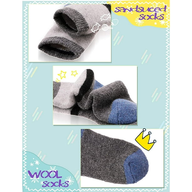 Sandsuced Wool Warm Socks for Women Winter Hiking Thick Boot