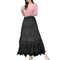 thumbnail image 4 of Fainosmny Gauze Tutu Tulle Skirt For Irregular Mesh Half Length Skirt Women Spring And Summer Multilayer Cake Skirt Poached Long Skirt Black M, 4 of 5
