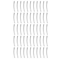 thumbnail image 1 of 50 cuentas espaciadoras de tubo de curva suave plateadas de 3 x 30 mm, cuentas de metal sueltas para manualidades, bricolaje, fabricación de joyas, accesorios, dijes y colgantes., 1 of 8