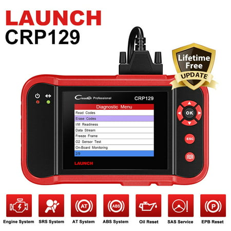 Launch CRP129 OBD2 Scanner Car Diagnostic Scan Tool with ENG/AT/ABS/SRS EPB SAS OIL Service Light